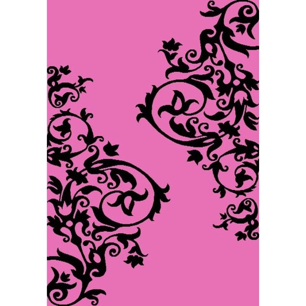 Rlm Distribution 2 ft. 7 in. x 4 ft. 1 in. Alisa Tatoo Scroll - Pink HO2545990 - main